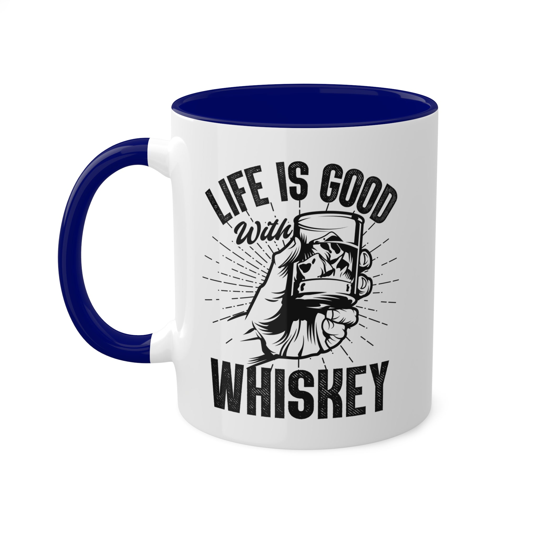 Life is Good With Whiskey - Inner-Color-Mugs