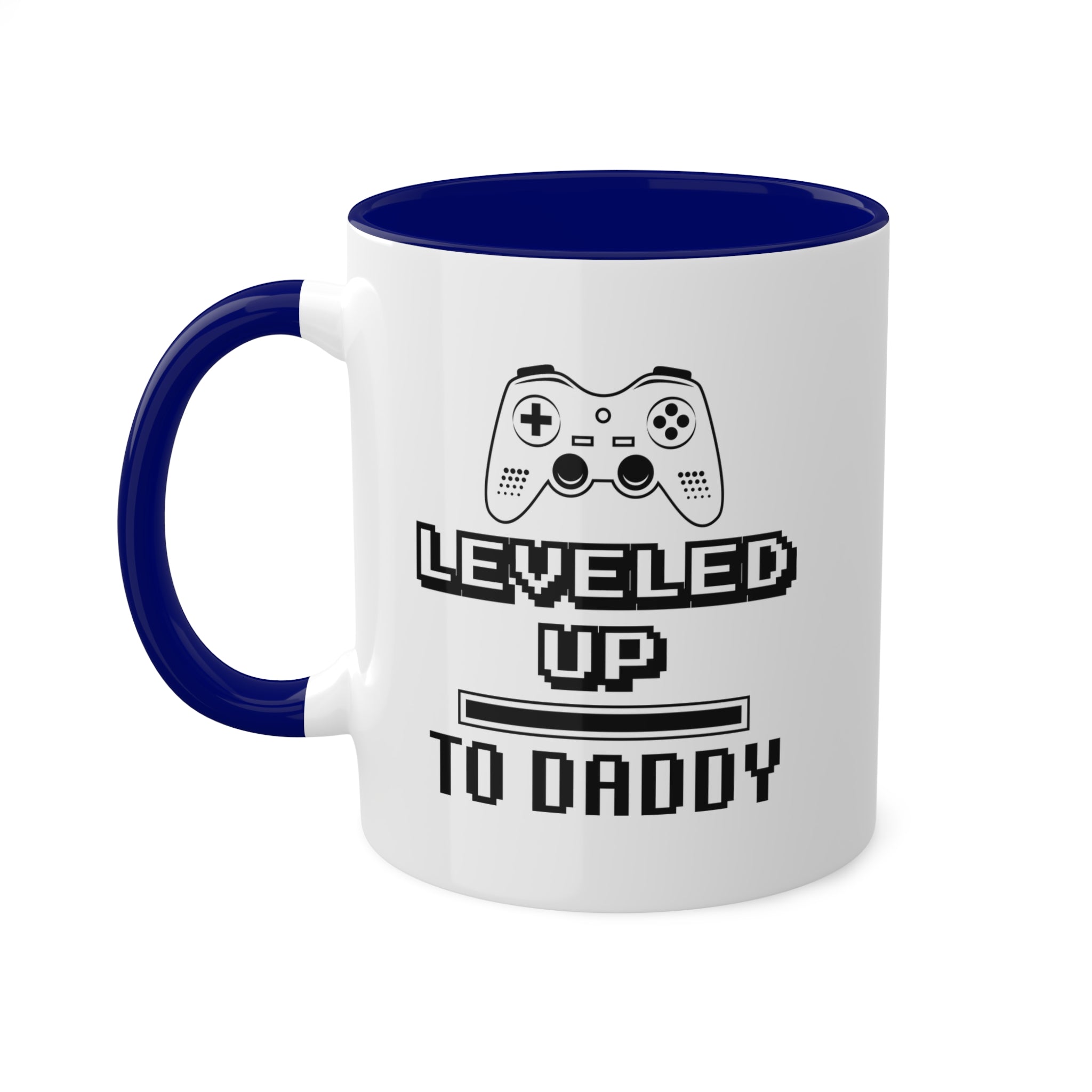 Leveled Up To Daddy - Inner-Color-Mugs