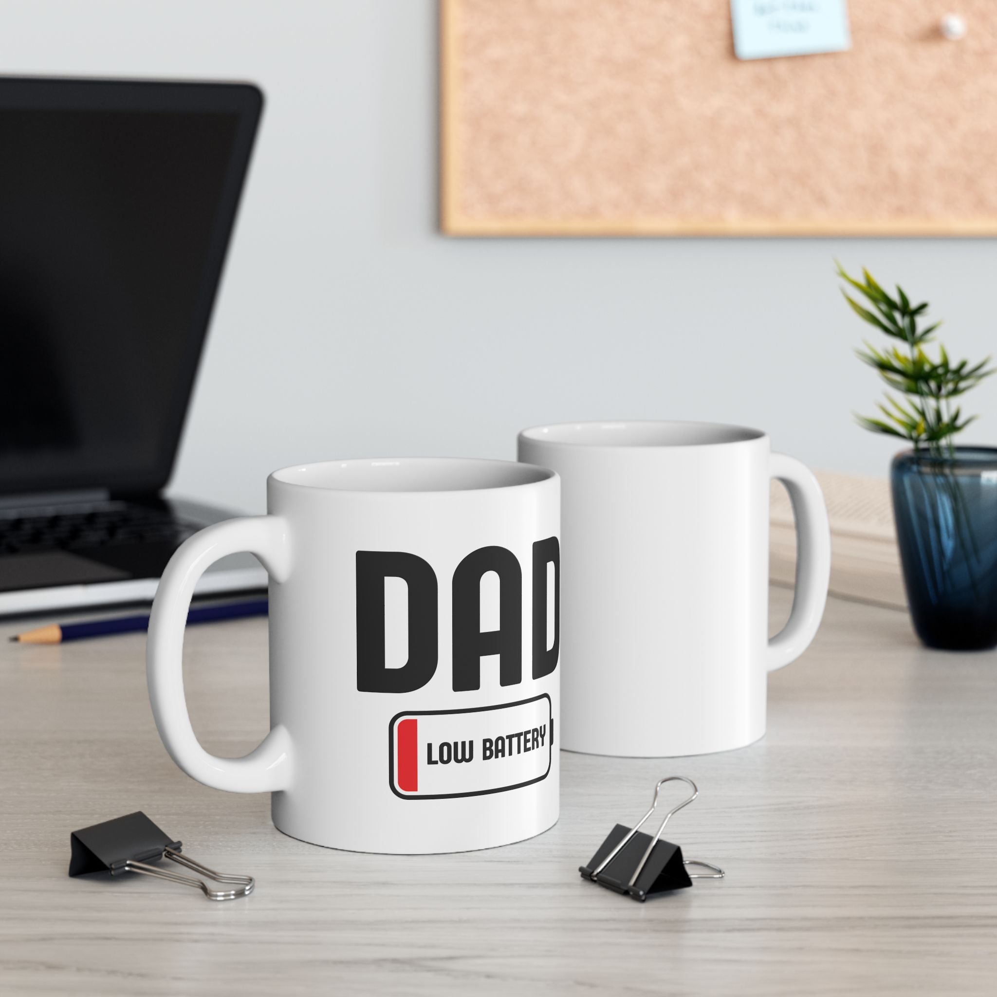 Dad Low Battery - Mugs