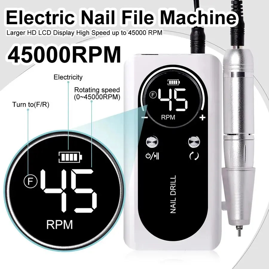 Electric Portable Nail Drill Machine